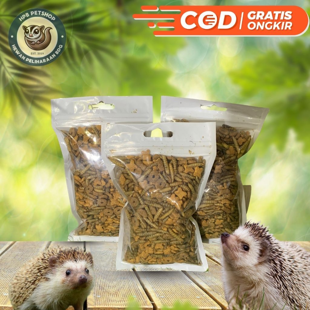 Makanan landak mini - pelet landak mini - snack landak mini - food bervitamin