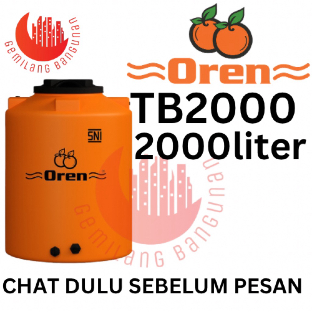 Tangki Air OREN  / Toren Air OREN TB 2000 (  2000 Liter )
