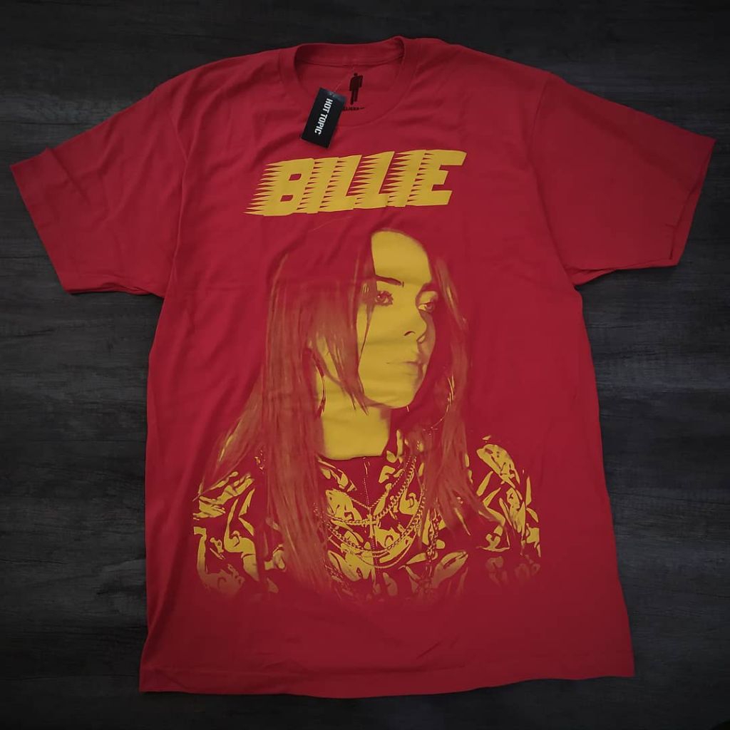 Kaos Band Import Original : Billie Eilish - Orange Photo (XL)