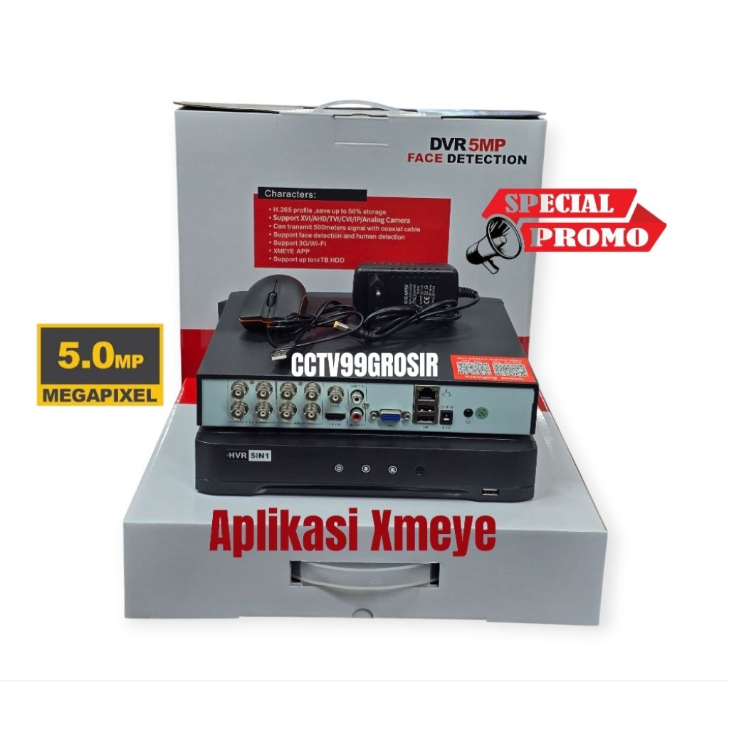 DVR XMEYE 8CH 5MP FULL HD