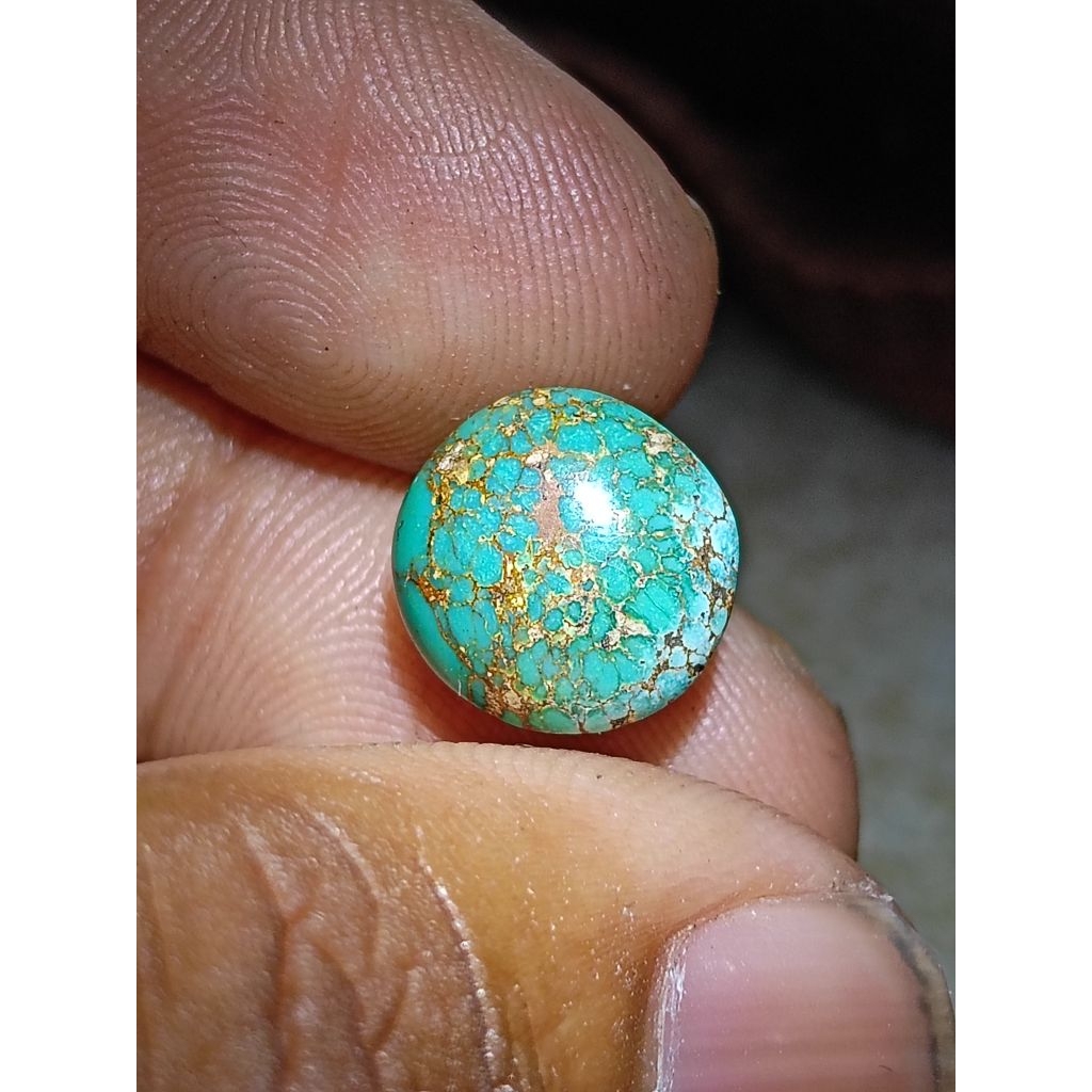 Batu pirus Persia urat emas