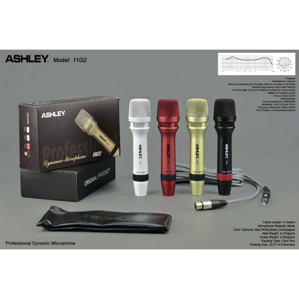 Mic kabel ASHLEY 11G2 / 11 G2 ORIGINAL MIC ASHLEY