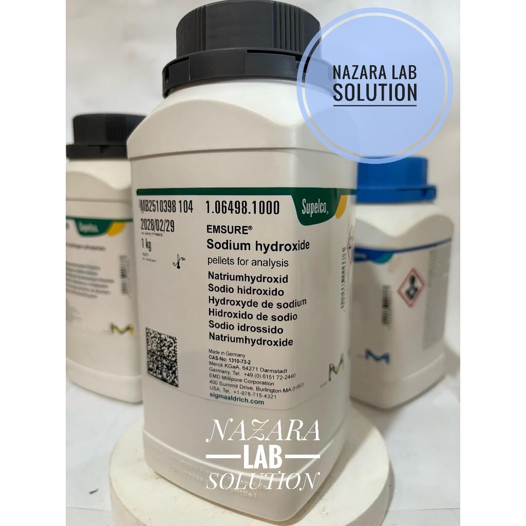 Natrium Hidroksida 1GR / Sodium Hidroksida / NaOH Merck 106498 Repack/Ecer