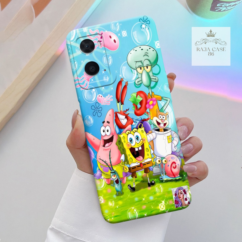 Case Oppo A76 / A96 - casing Oppo A76 - Motif case Kartun - Pelindung handphone - Oppo - Softcase Op
