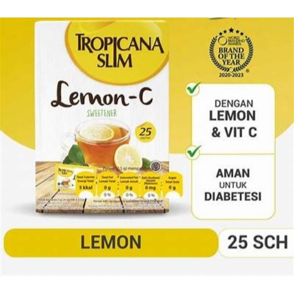 

Tropicana Slim Sweet Lemon 25s 1dus 12