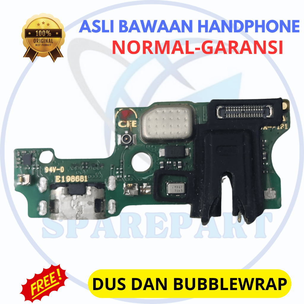 Board papan konektor cas hp Infinix Hot 10s - asli ori copotan cabutan bawaan