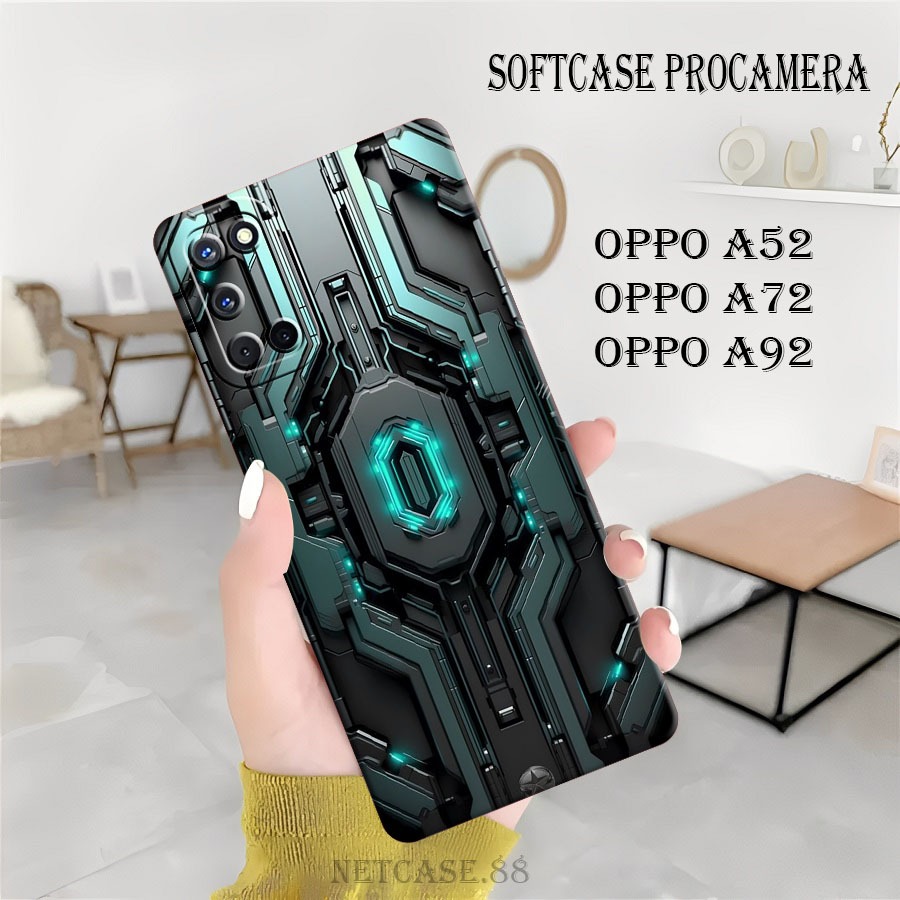 Silikon Hp Oppo a52 - Oppo A72 - Oppo A92 - Cassing Procamera Lentur Fashion Case Silikon Tpu Motif 