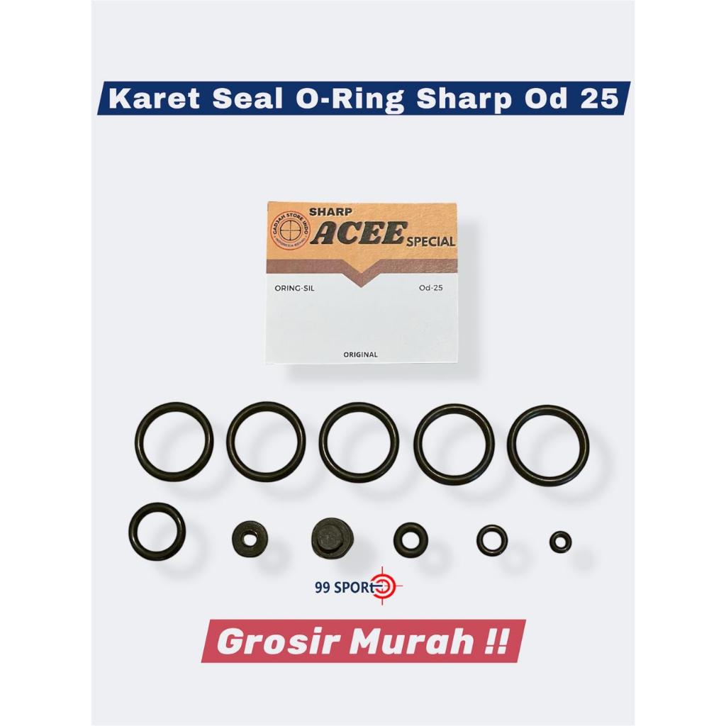 Grosir karet sil Sharp acee special od 25 karet O ring sharp bahan import berkuaitas