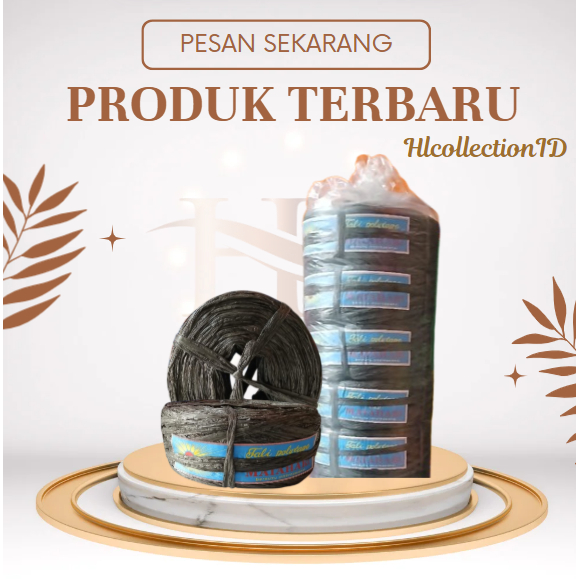 HLC - Tali Plastik Rafiah Hitam / Tali Plastik Hitam / Tali Plastik Murah