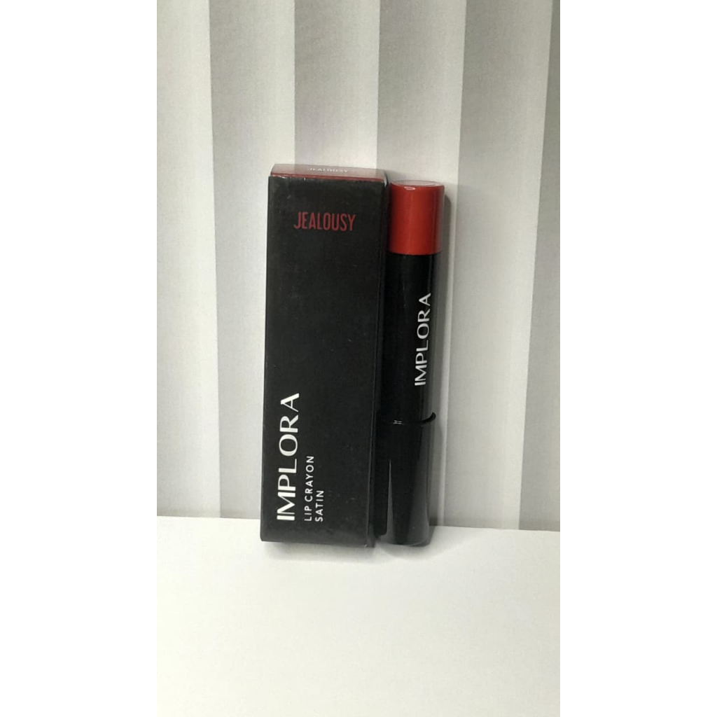 Implora Lip Crayon Satin 3,5 gr | Lipstik Ringan | Gloss Satin Finish
