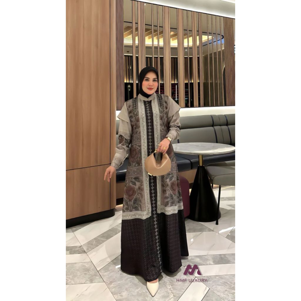 [BISA COD] GAMIS  ISABEL VOL 3 DRESS ORI HMF LUXURY ALODY/TERLARIS/TERBESTSELLER