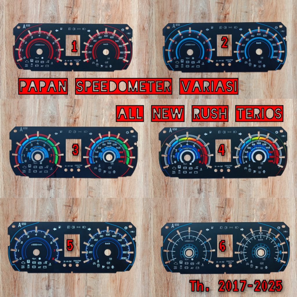 Speedometer Variasi Mobil Toyota All New Terios/Rush (2018-2021)