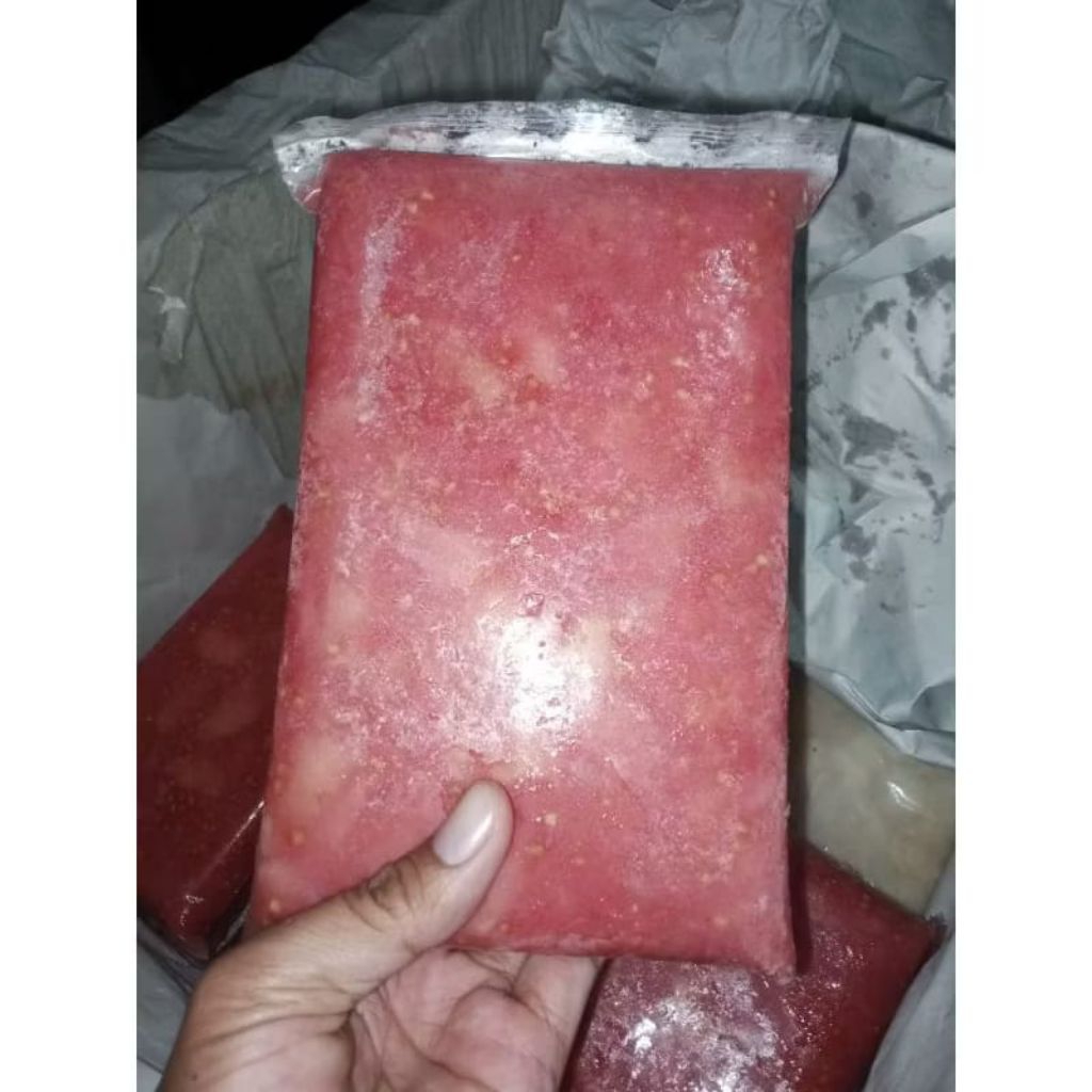 jambu merah frozen berbiji 1kg buah jambu frozen fresh