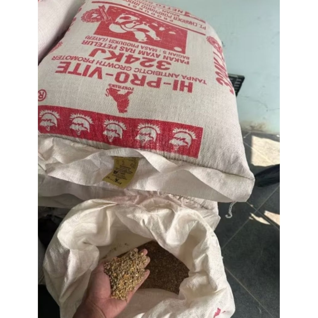 PAKAN PUR AYAM PETELUR 324KJ TINGGI PROTEIN & VITAMIN (500 GRAM)/PAKAN KOMPLIT SEMUA AYAM PETELUR KU