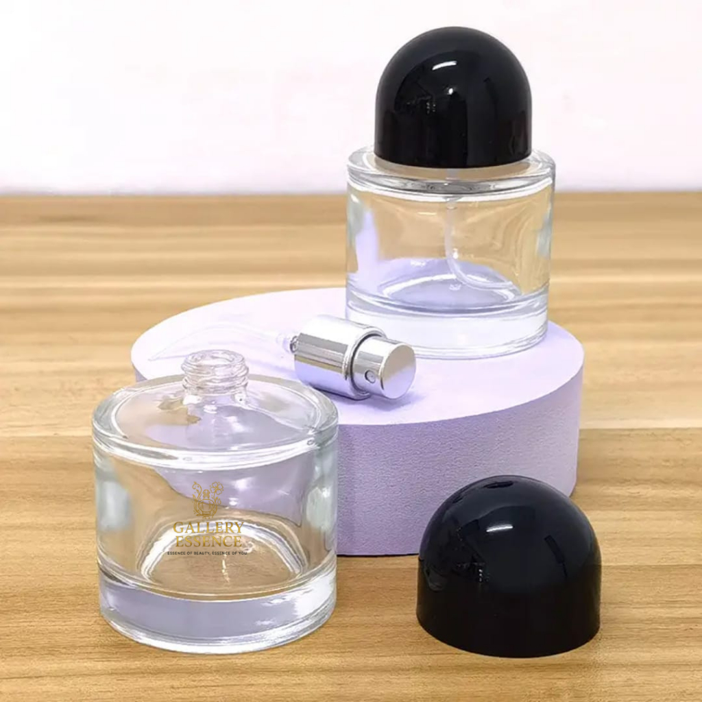 BOTOL PARFUM 30 ML & 50 ML BYREDO / BOTOL PARFUM KOSONG DRAT & PRESS TUTUP HITAM SPRAYER SILVER / BO