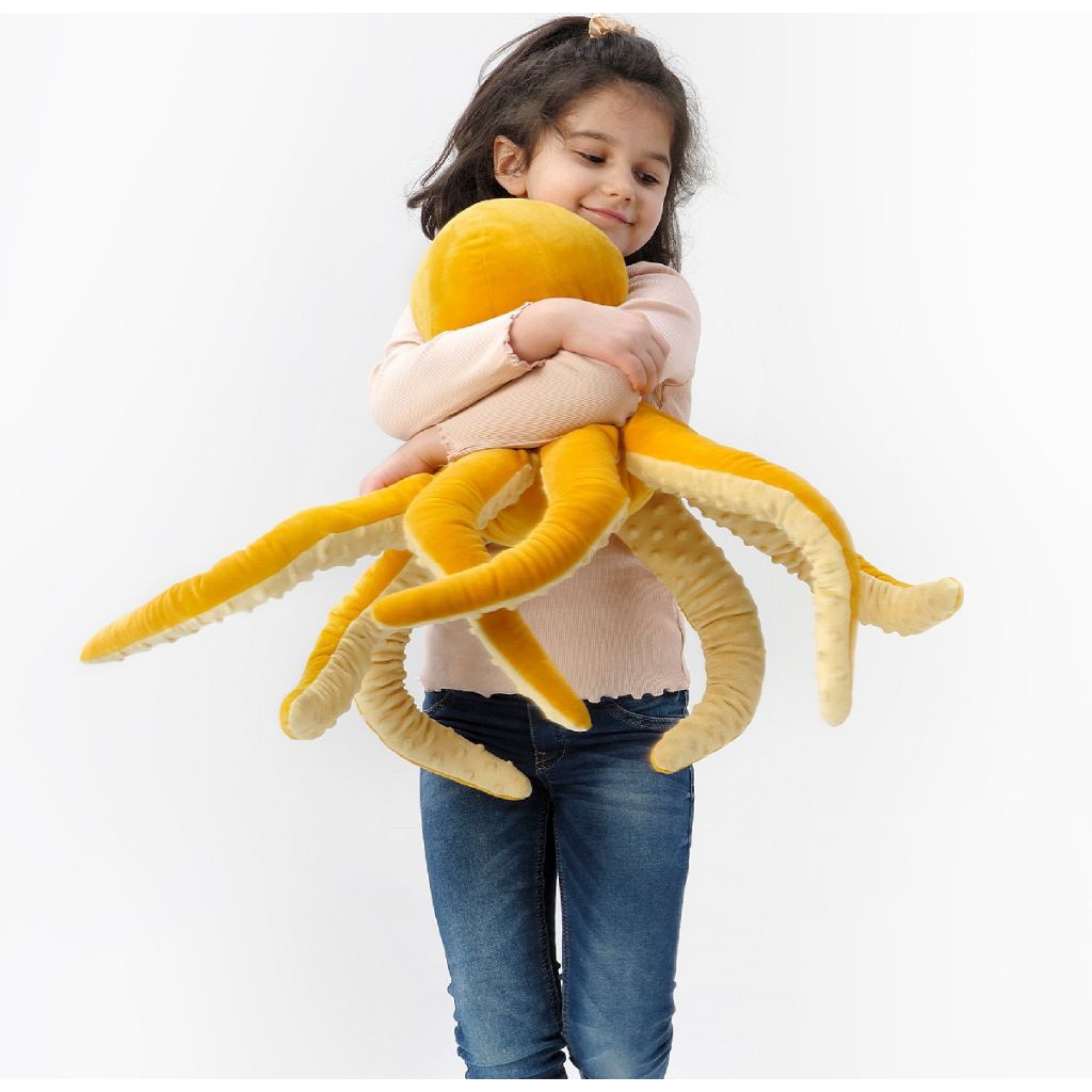 Boneka Gurita Kuning 50Cm Original