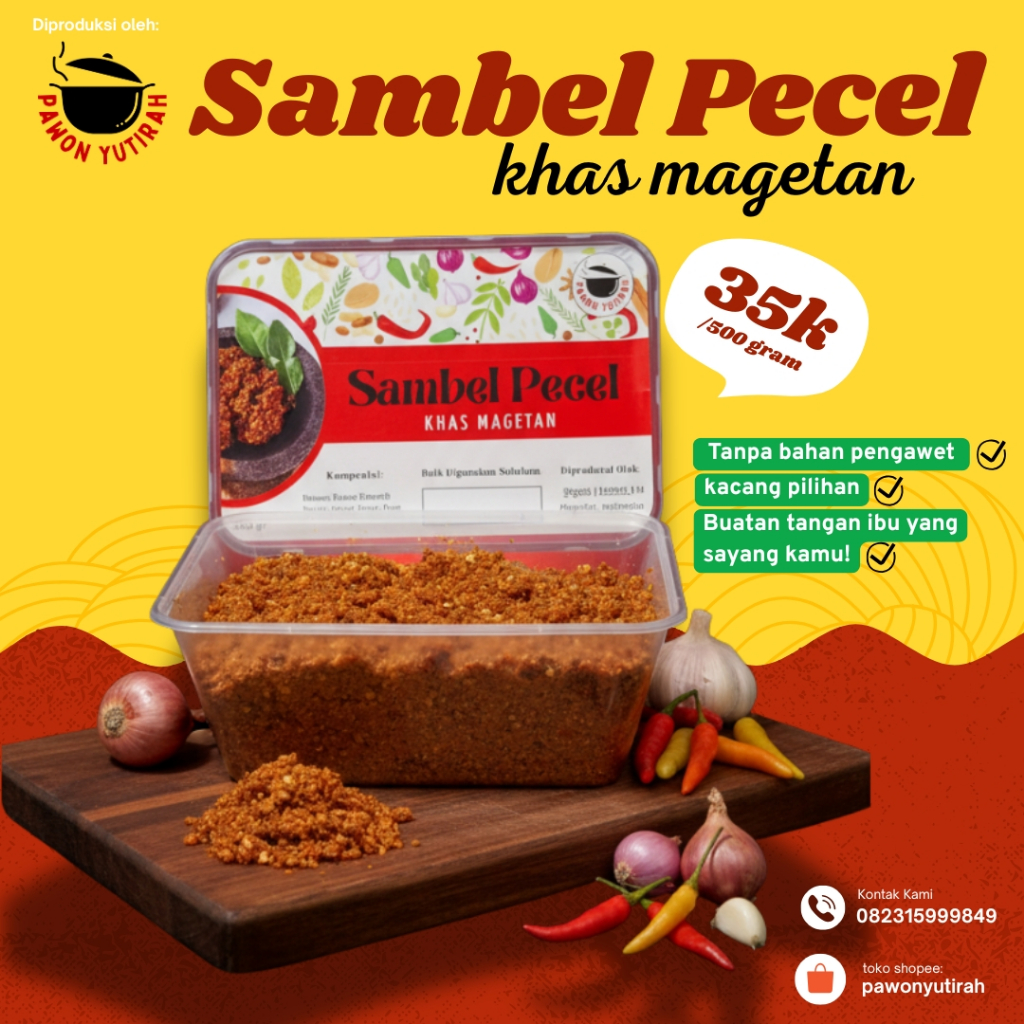 Sambel Pecel khas Magetan, Sambel Pecel Khas Madiun | 500 gr