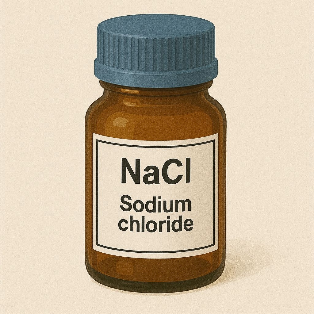 Natrium Chloride / Sodium Chloride /Nacl Pro Analisis cat.6404  Merck Repack 10 Gram