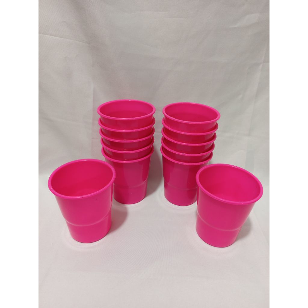 12 PCS/ 1 LUSIN GELAS KOPI / GELAS TEH / GELAS PLASTIK MURAH MERIAH