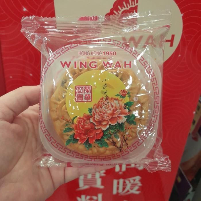 

Kue Bulan WingWah HongKong Wing Wah Mixed Nuts/Nuts with Ham Single Satuan Mooncake 185gr Original HK