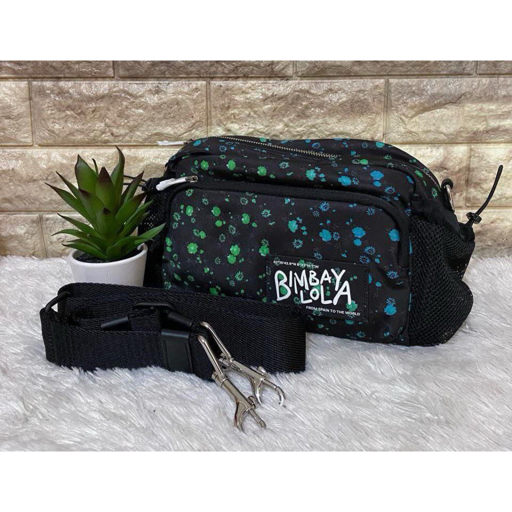 BYL Pocket Black Green floral