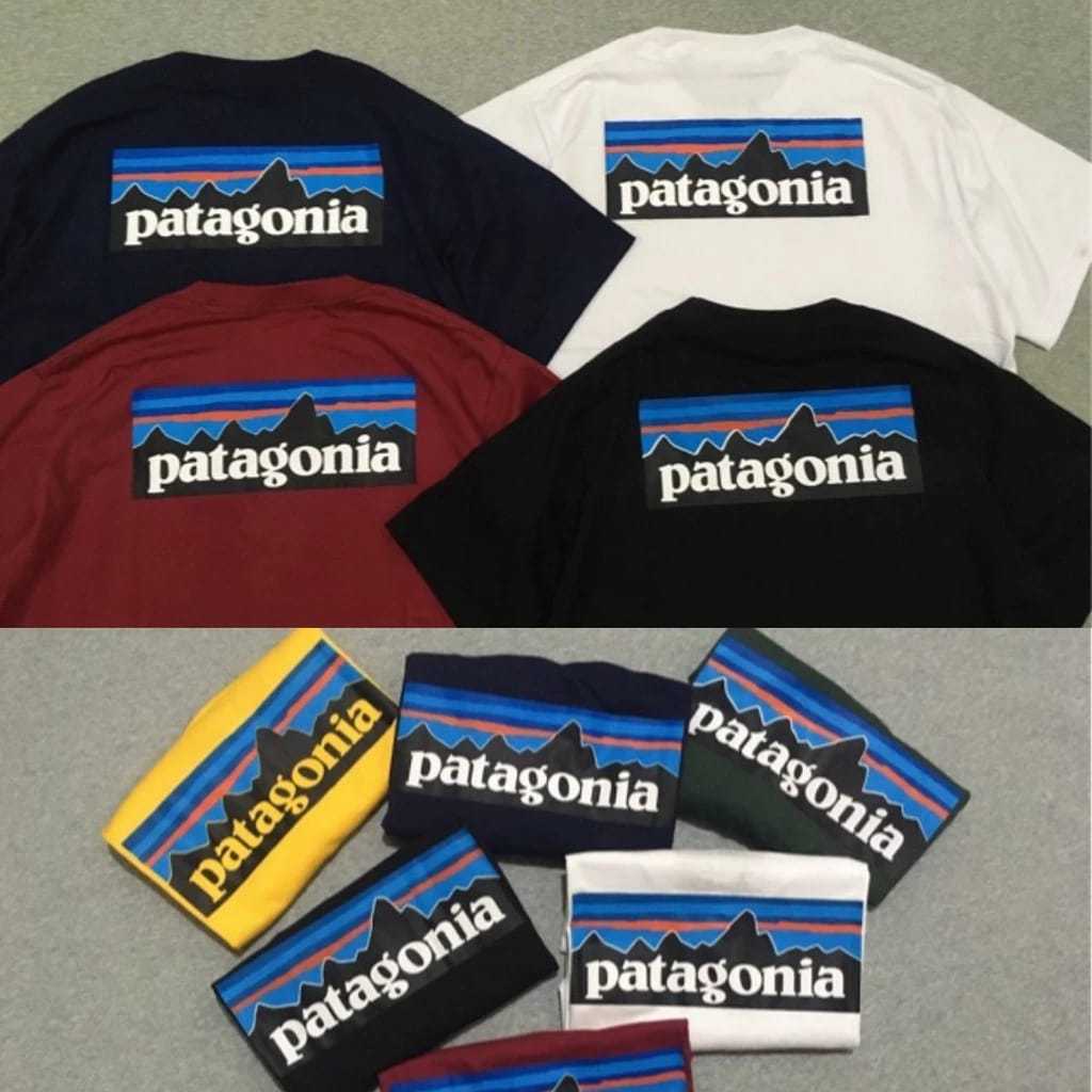 Atasan Kaos Pria Lengan Pendek Patagonia Mountain M-XXL Full Tag Original / Kaos Ultras Casual Bahan