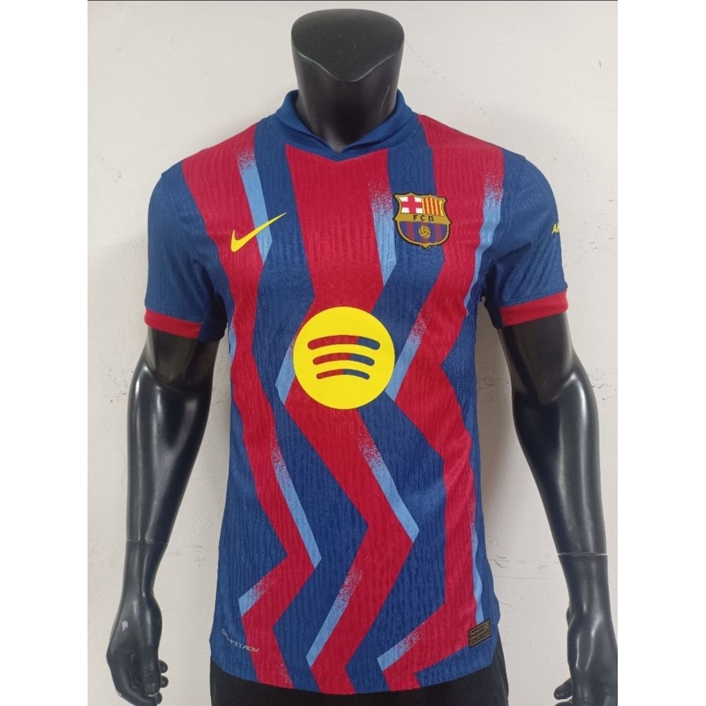 Jersey Kaos Baju Sepak Bola Barca Barce Barka Barcelona Home Away 3rd Third Climachill Player Issue 