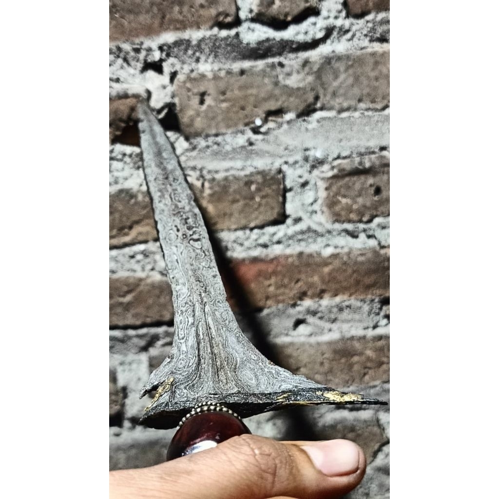 Keris Sinom kinatah emas asli  panjiwilis original sepuh