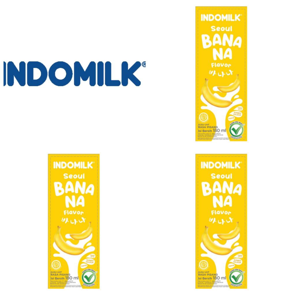 

Indomilk Seoul Susu UHT Pisang Kotak 180 Ml
