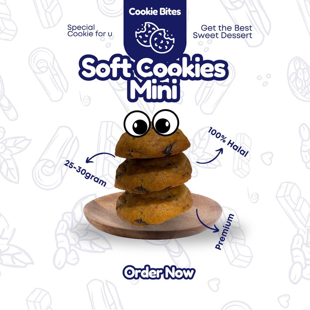 

Soft Cookies Mini (20-25gr) BELI 4 GRATIS 1 TERMURAH