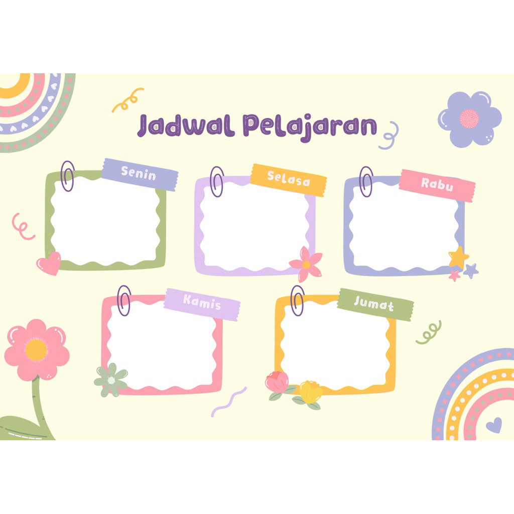 

poster jadwal pelajar & jadwal piket