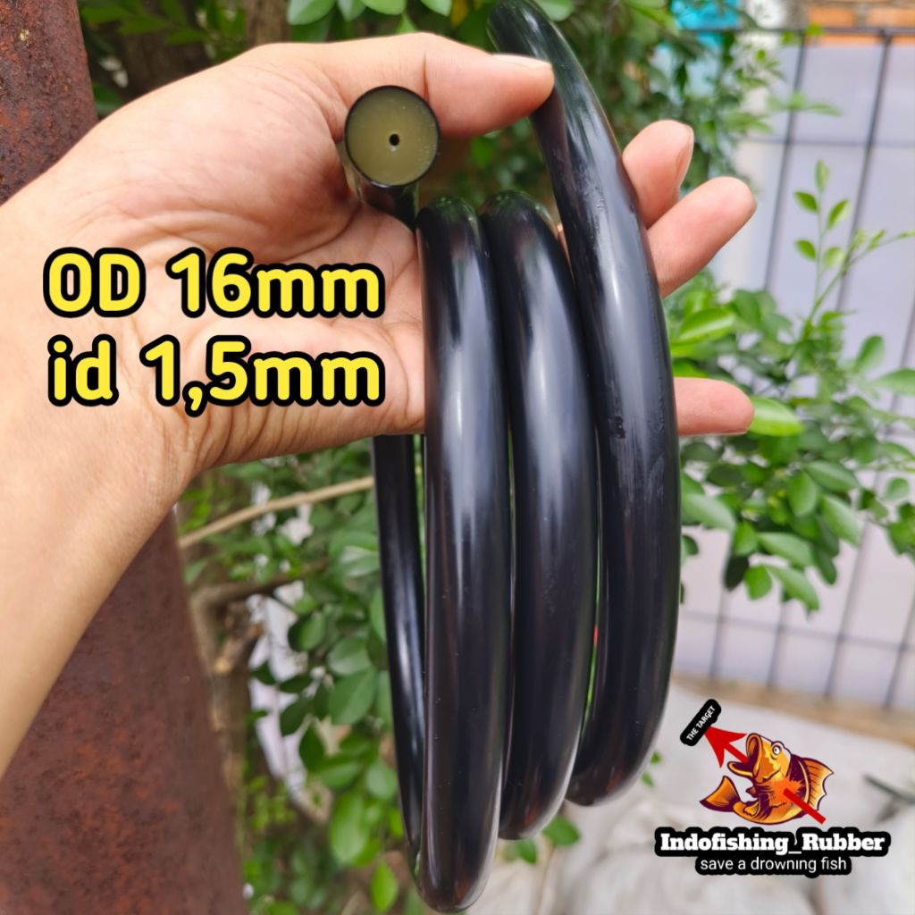 Lubang Kecil Karet Speargun 16mm 1,5mm*16mm PREMIUM QUALITY Karet Panah Ikan Laut Sungai