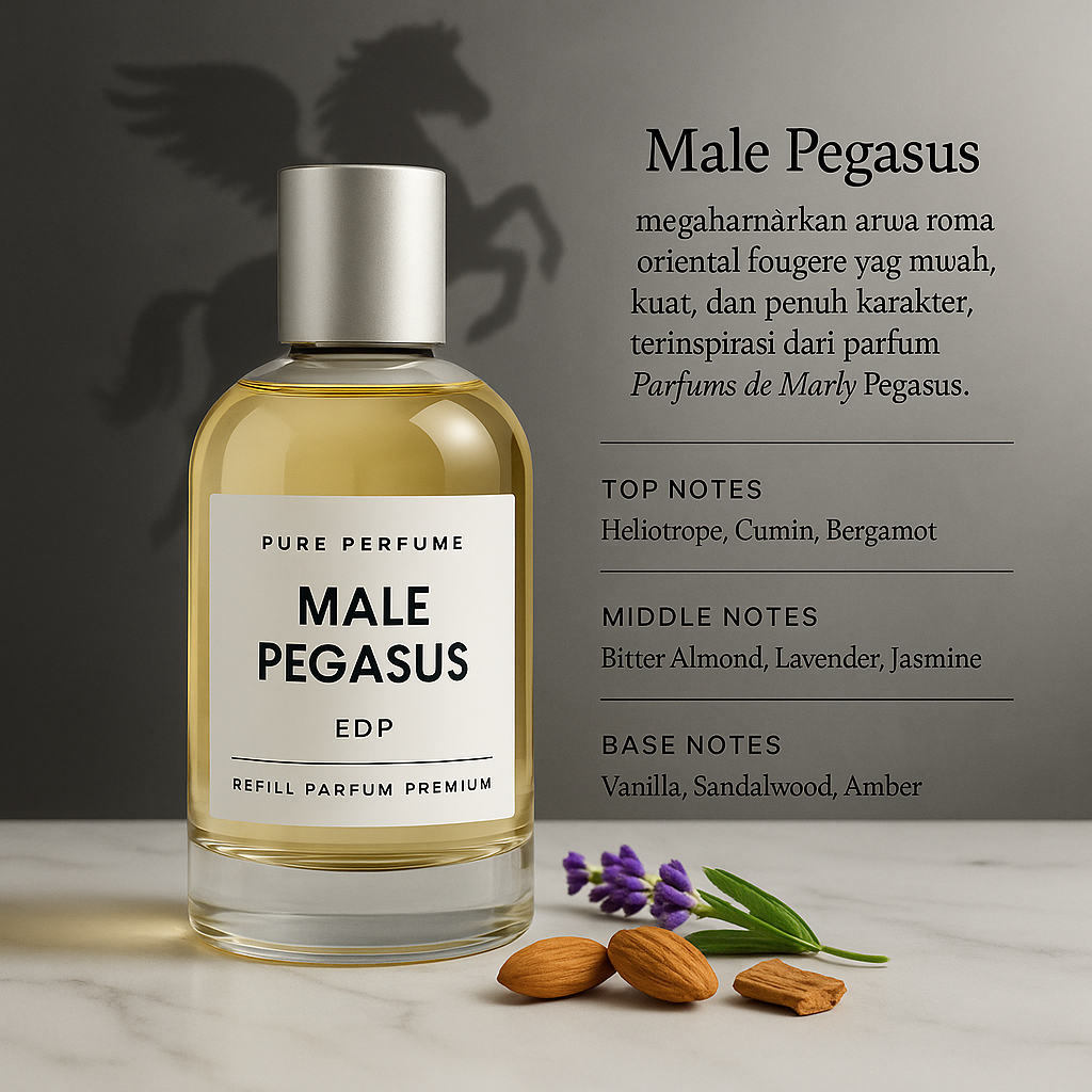 MALE PEGASUS  BY PURE PERFUME | REFILL PARFUM PREMIUM PRIA TAHAN LAMA
