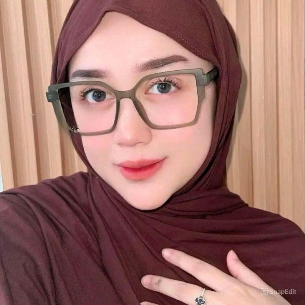 KACAMATA WANITA KACAMATA KOTAK KACAMATA TEBAL KACAMATA MINUS FRAME KODE:6594