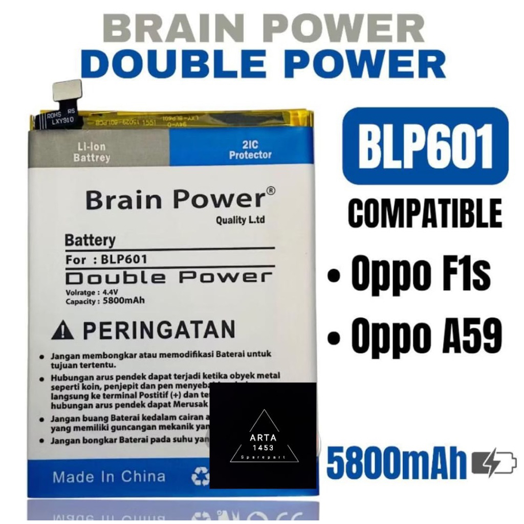 BATU BATRE BATRAI OPPO F1S BLP601 DOUBLE POWER
