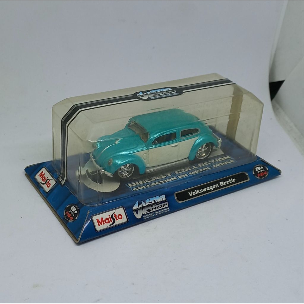 maisto chopped volkswagen vw beetle custom shop diecast 1:64 (t)