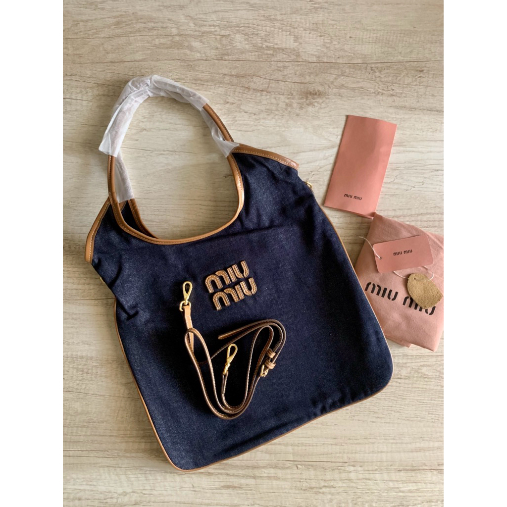 Tas Hobo Denim Miu2