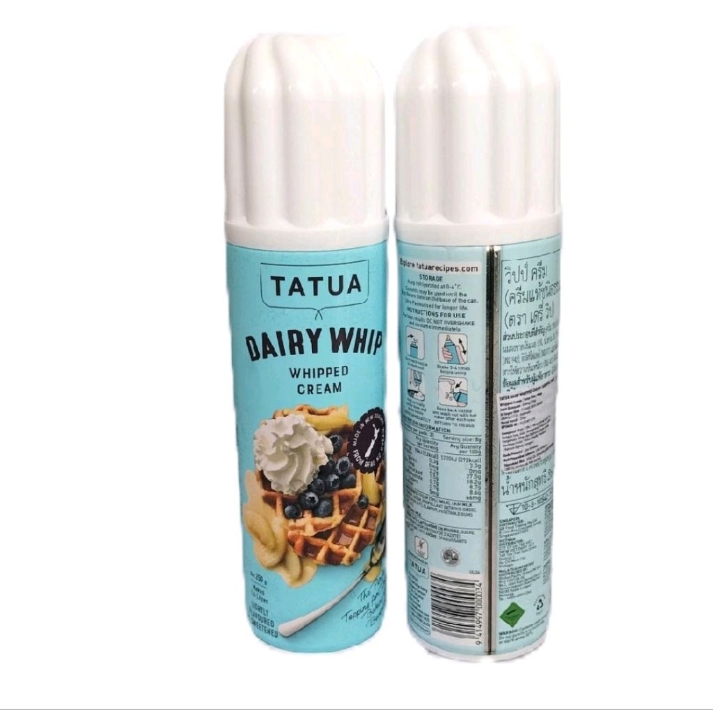 Tatua Dairy Whip Aerosol Whipped Cream 250gr/Pcs