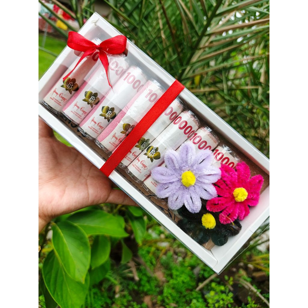 Bloom Box Money Flower | Box Uang | Bucket Bunga Uang | Buket Bunga | Buket Uang | Hadiah Ulang Tahu