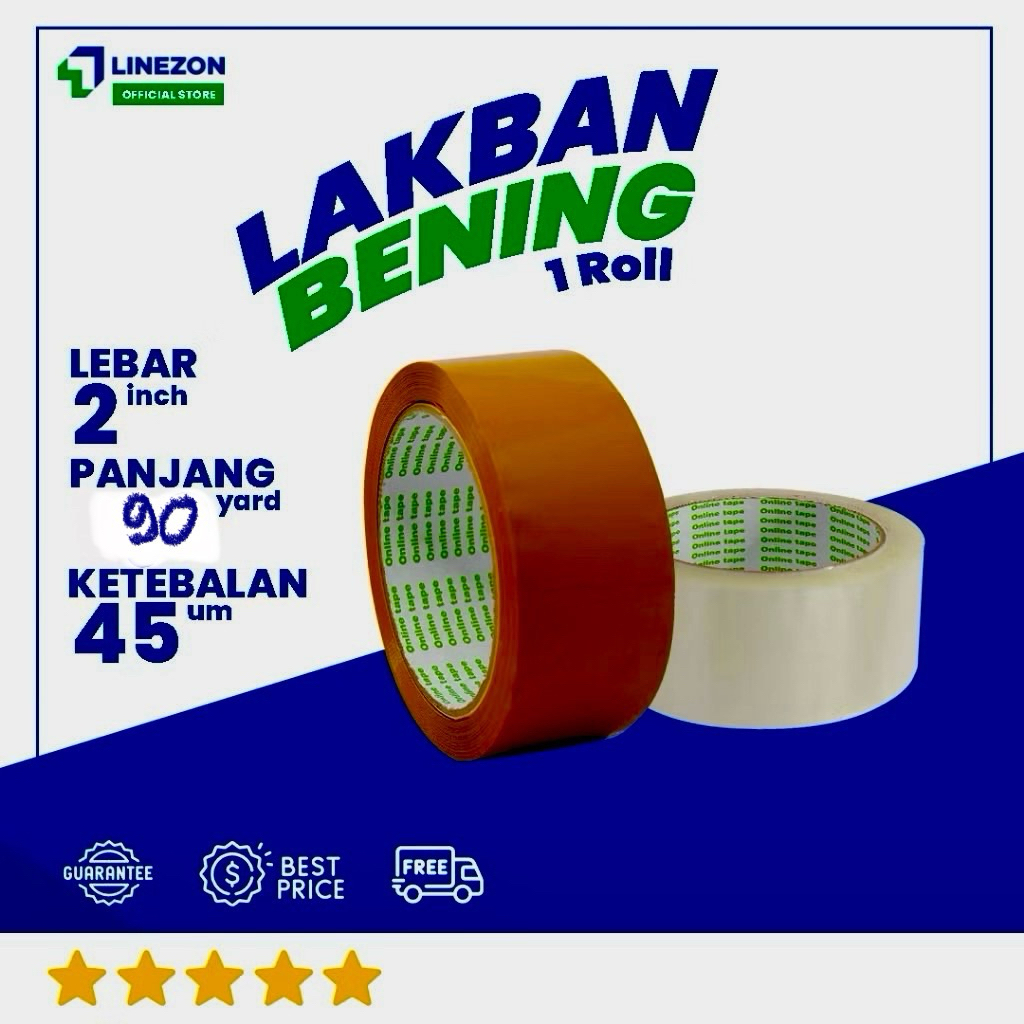 

TOKO MITRA GROSIR // PROMO 6 PCS LAKBAN BENING MERK ONLINE SHOP // 1 SLOP ISOLASI BENING