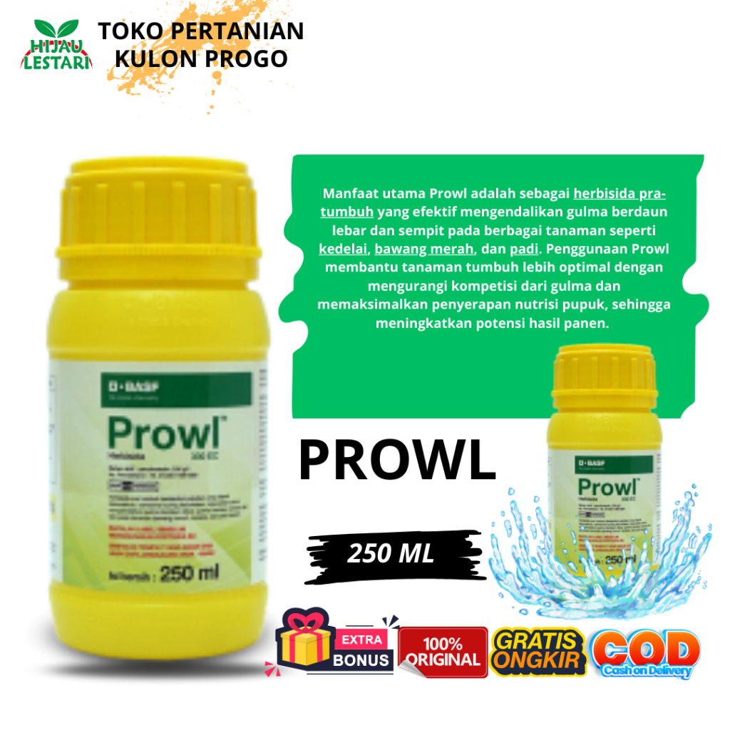 PROWL 330 EC 250 ML HERBISIDA / PROWL 250ML PROWL 250ml - Hebrisida 330 EC - Pembasmi Gulma - ORIGIN