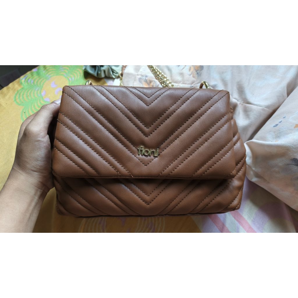Payless Fioni Puff Bag - Choco