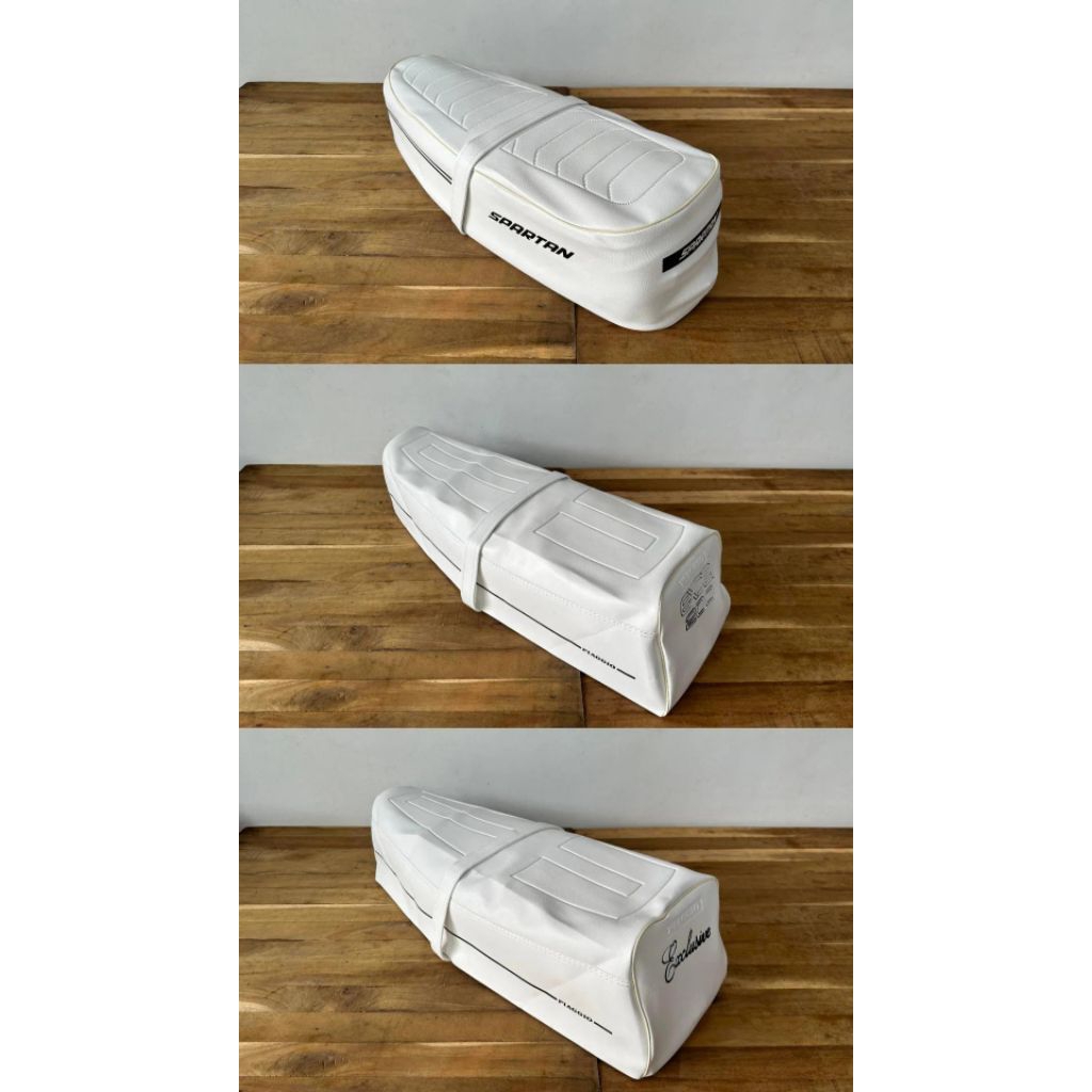 cover jok putih panjang vespa spartan exclusive excel150 excel200