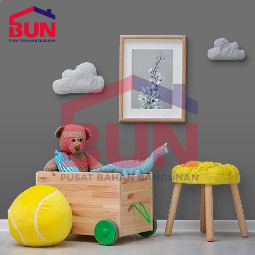 CAT TEMBOK EKSTERIOR INTERIOR NIPPON PAINT NP N 2045T SMOKING GRAY / ABU / ABU MUDA UKURAN 1 LITER