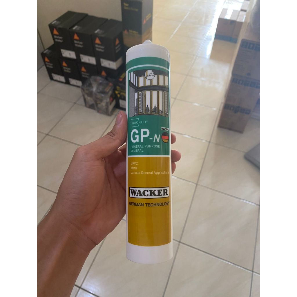 Lem Wacker GPN Sealant Netral Silicone 270ml