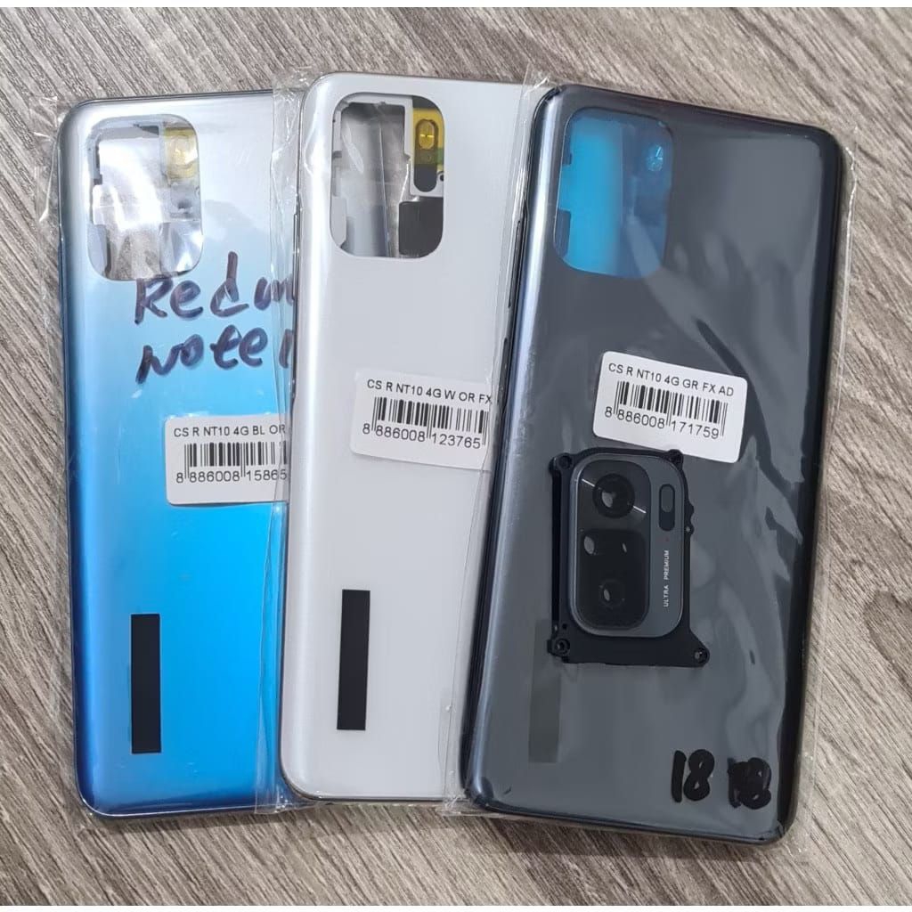 CASING KESING HOUSING XIAOMI REDMI NOTE 10 4G / NOT 10S ORIGINAL BACKDOOR BACKDOR BEZEL TULANG SAMPI