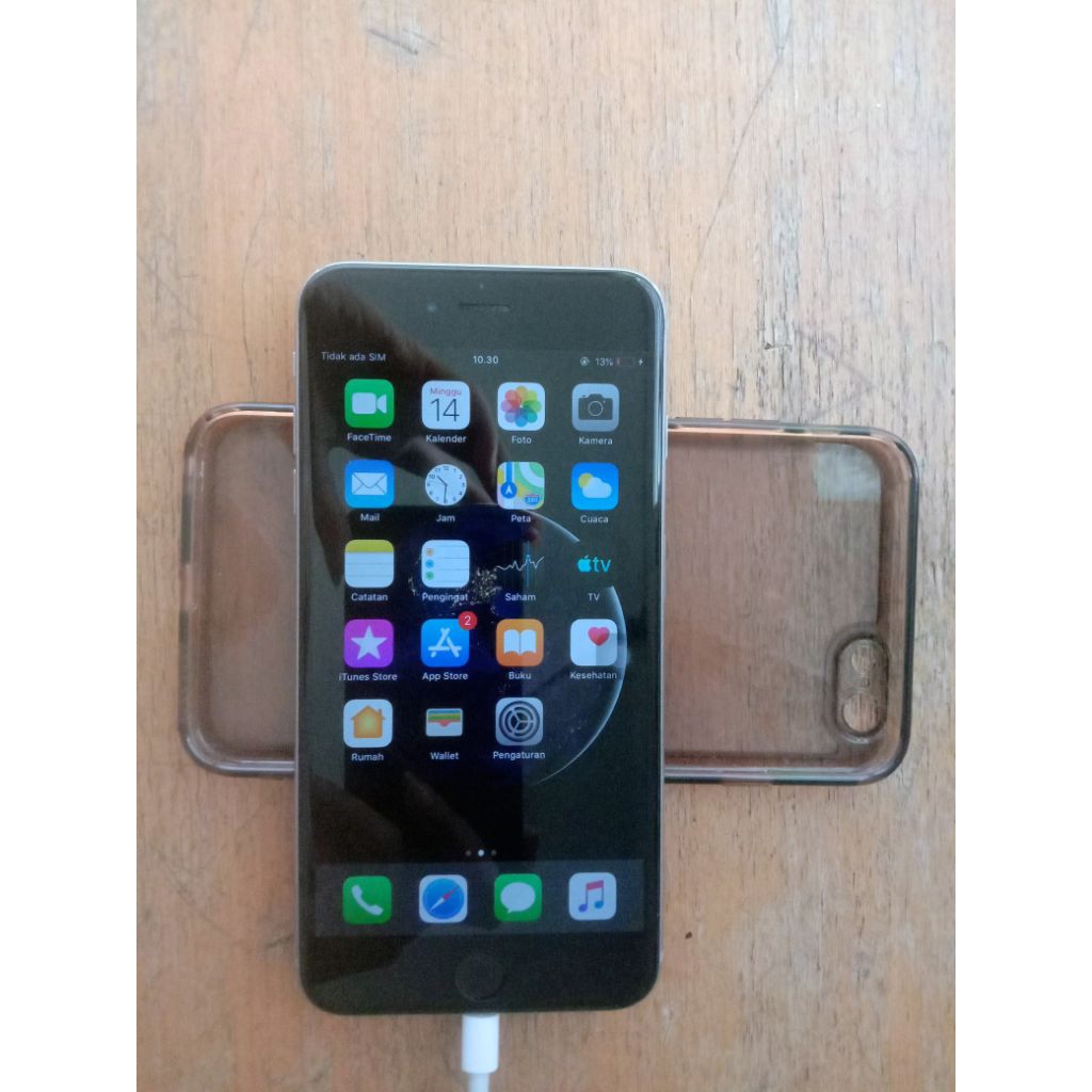 iphone 6 + 64 gb grey wifi only