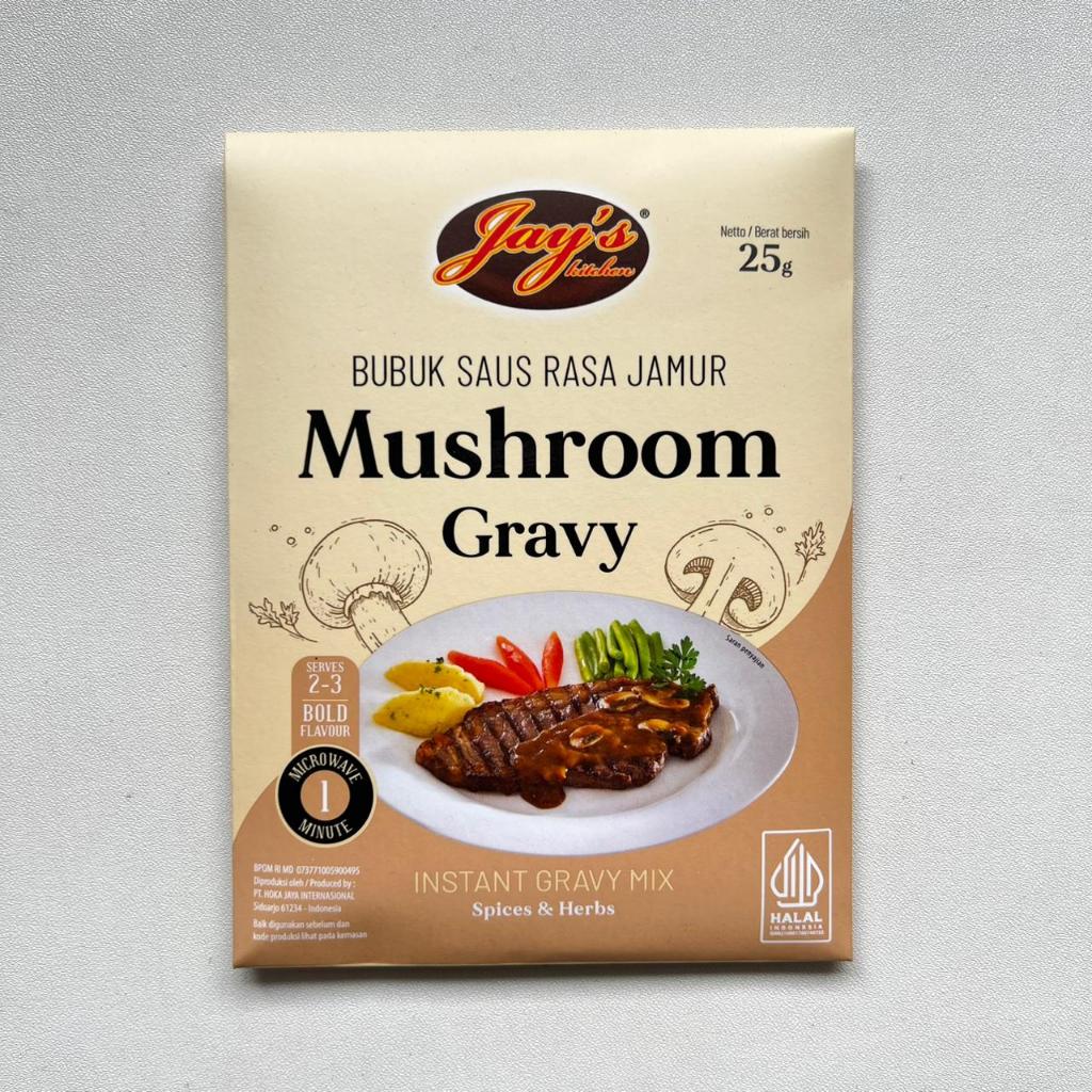 

Jays Mushroom Gravy 25gr-NON MSG & HALAL