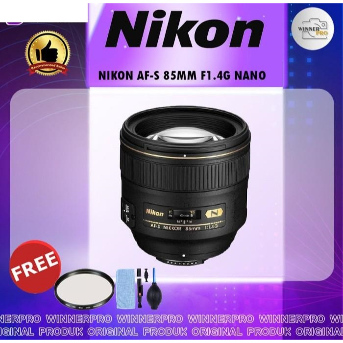 LENSA NIKON AF-S 85MM F1.4G NANO / Nikkor 85mm F1.4 G Nano