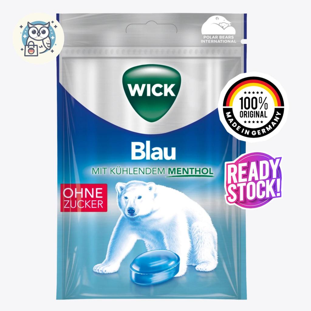 

Wick Blau Menthol Import Germany | Cough Candy | Permen Pereda Batuk Asli Jerman - 72gr